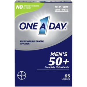 ONE A DAY MEN'S 50+ Healthy  Multivitamin Tablets - 65 Ct