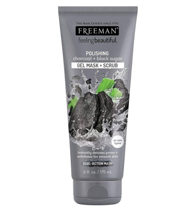 FREEMAN Facial Charcoal and Black Sugar Polish Mask 175ml.