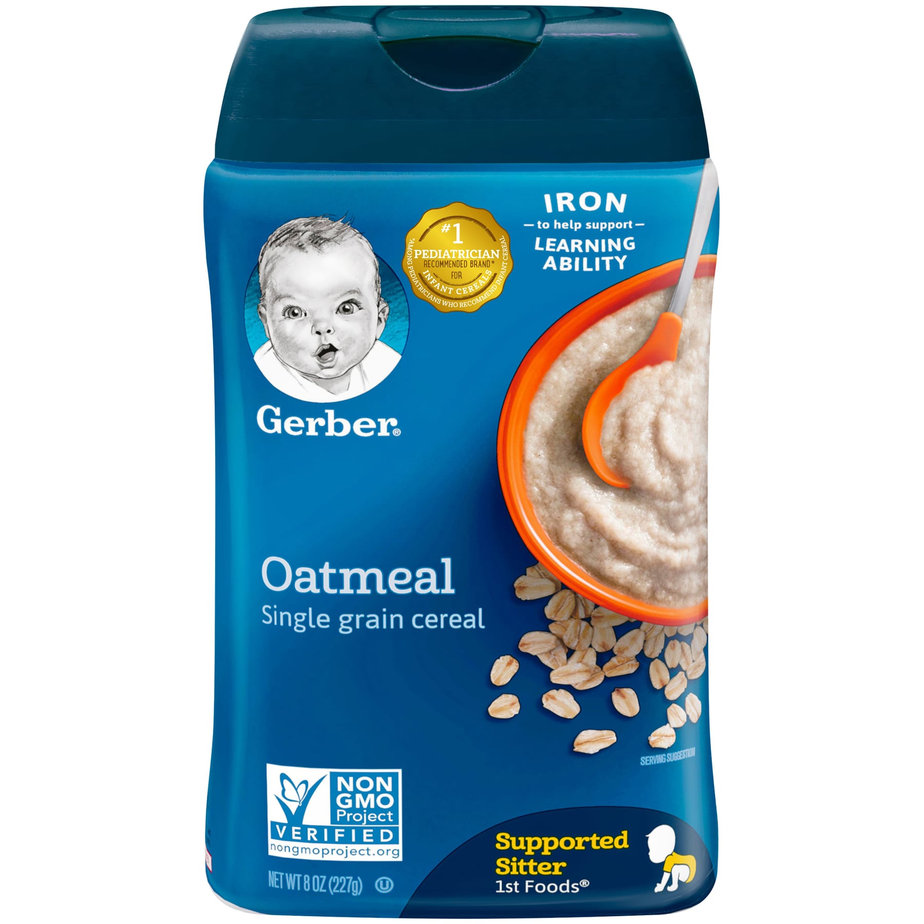 Gerber Single Grain Oatmeal Baby Cereal Bebe 4 Mois Et 227g Superette Ivoiro Americaine