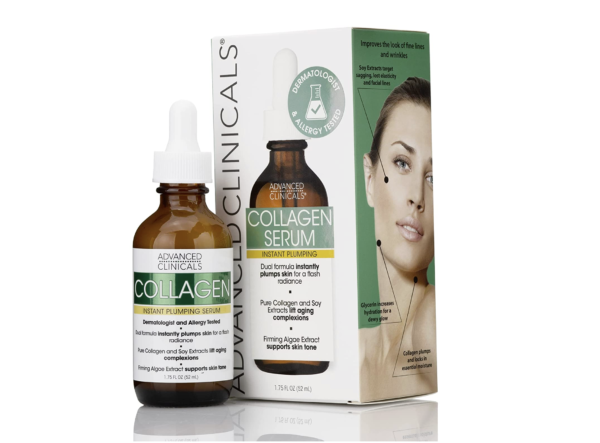 ADVANCED CLINICALS, Collagen Serum, Instant Plumping 52ml.