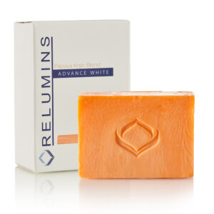 RELUMINS Triple Papaya Kojic Whitening Bar Professional Spa Formula 135g.