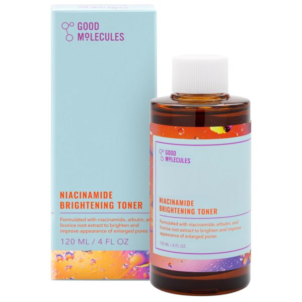 GOOD MOLECULES Niacinamide Brightening Facial Toner with Niacinamide, Vitamin C and Arbutin 120mL.