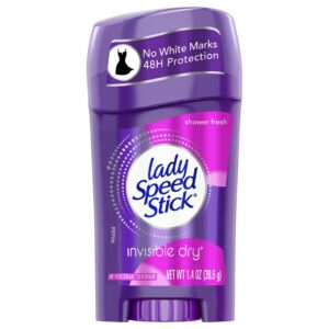 LADY SPEED STICK INVISIBLE DRY SHOWER FRESH DEODORANT AND ANTIPERSPIRANT 39.6g.