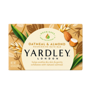 YARDLEY LONDON Moisturizing Bath Bar, Oatmeal and Almond 120g.
